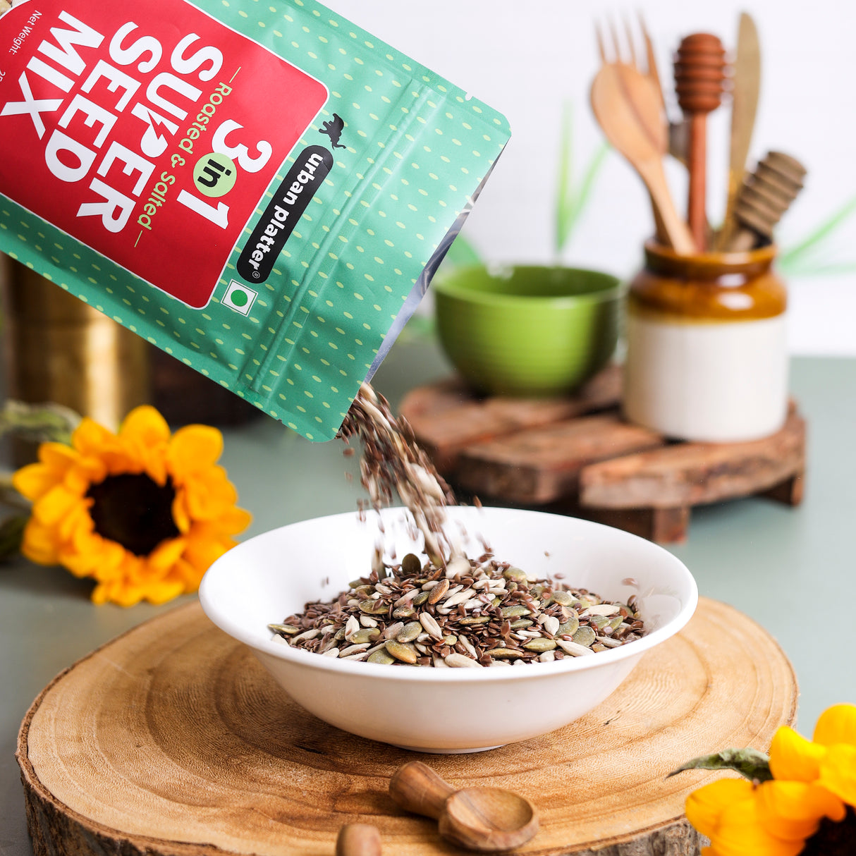 3-in-1 Super Seed Mix, 250g (Roasted and Salted | Sunflower | Pumpkin | Flax Seed)