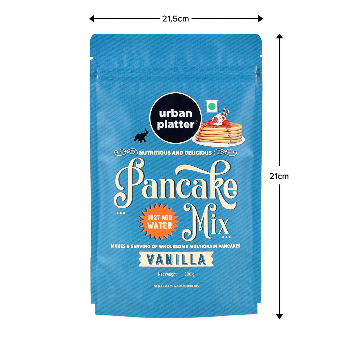 Urban Platter Vanilla Pancake Mix, [Goodness of Millets, Wheat Free, Just Add Water]