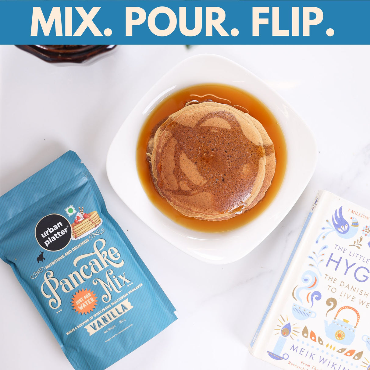 Urban Platter Vanilla Pancake Mix, [Goodness of Millets, Wheat Free, Just Add Water]