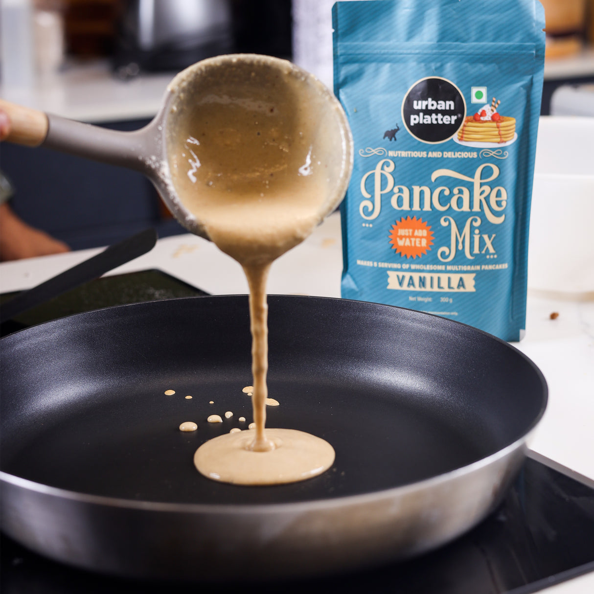 Urban Platter Vanilla Pancake Mix, [Goodness of Millets, Wheat Free, Just Add Water]