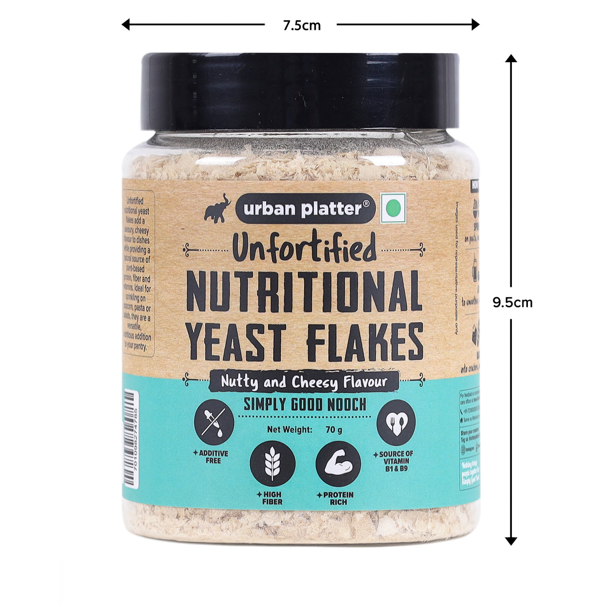 Urban Platter Nutritional Yeast Flakes (Unfortified | Plant Based | Nutty and Cheesy Flavour)