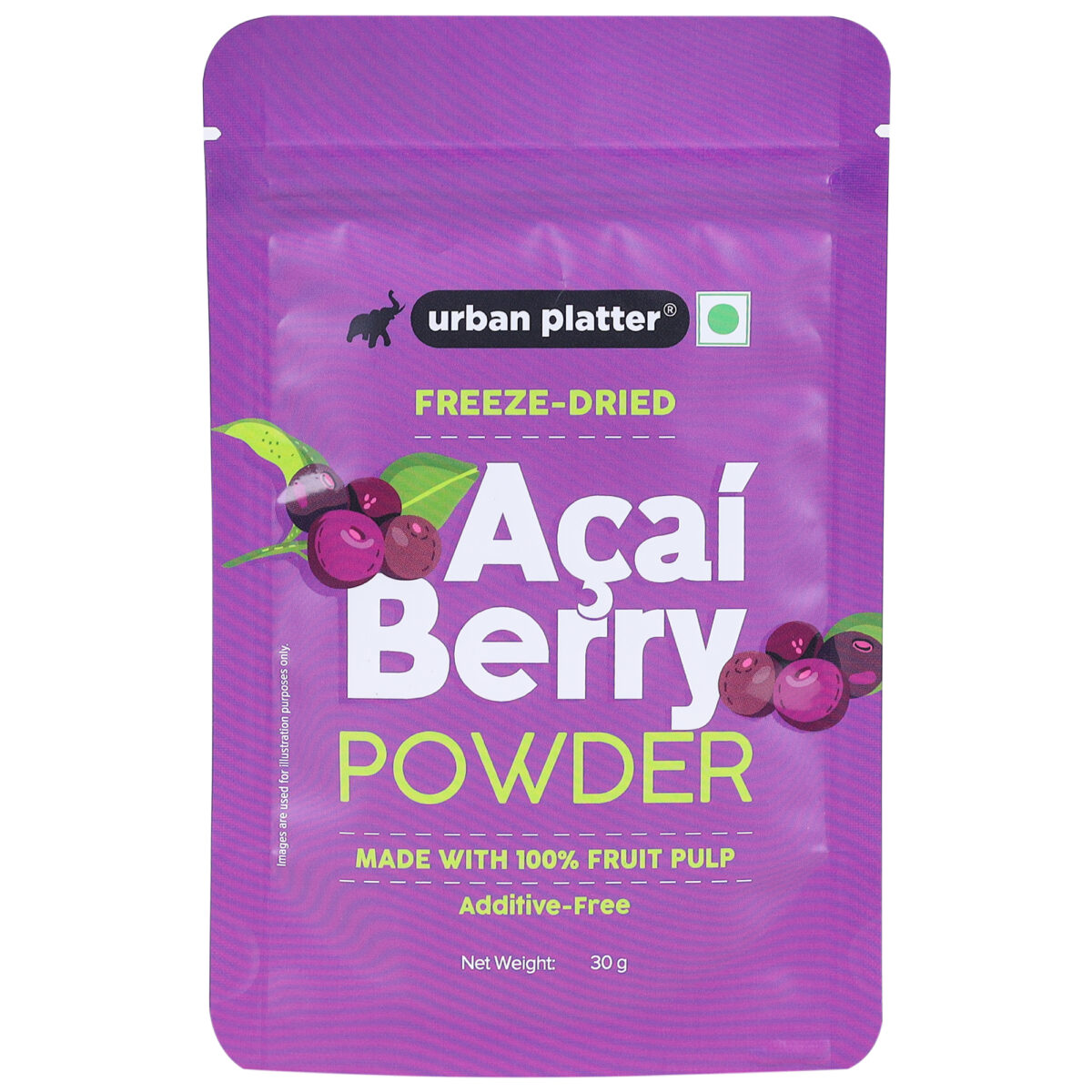 Urban Platter Acai Berry Powder, 30g (Additive Free | Superfood | Freeze Dried)