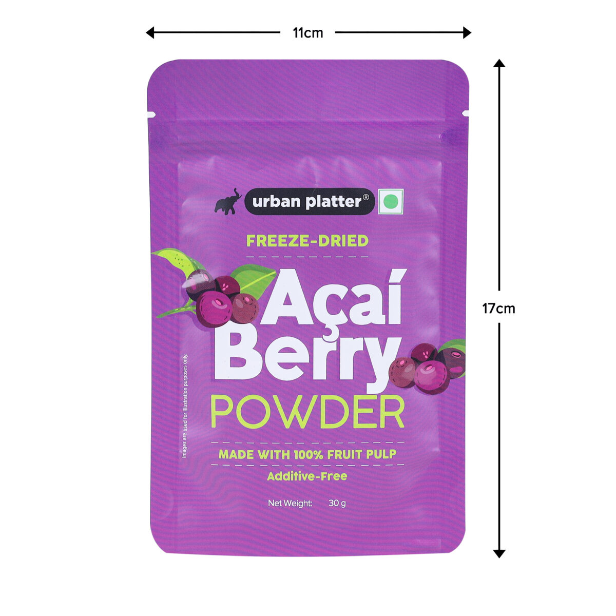 Urban Platter Acai Berry Powder, 30g (Additive Free | Superfood | Freeze Dried)