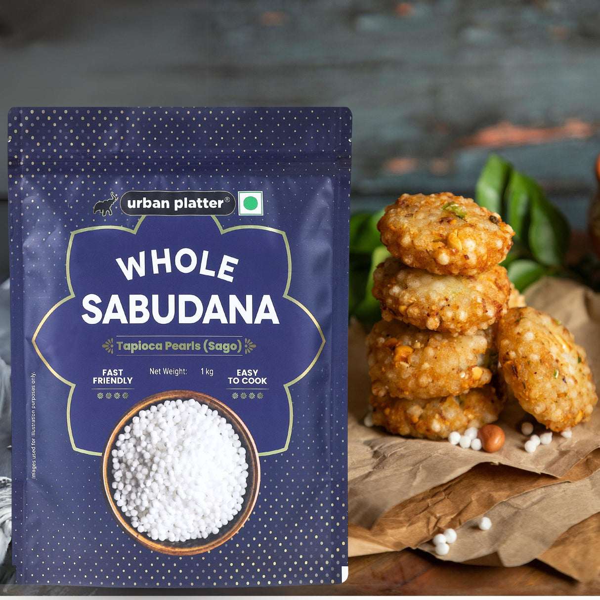 Urban Platter Tapioca Pearls Sabudana (Sago), 1Kg