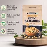 Urban Platter Exotic Hazelnut Kernels, 100g (Rich in Protein & Fiber, Crunchy & Delicious, Add to Fruit Salads, Chocolates, Pralines , Trail Mixes, Ice creams, Baked Goods, Travel-friendly pack)