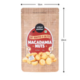 Urban Platter Roasted Salted Macadamia Nuts, 100g (Crunchy | Guilt-Free Snacking | Salted to Perfection)