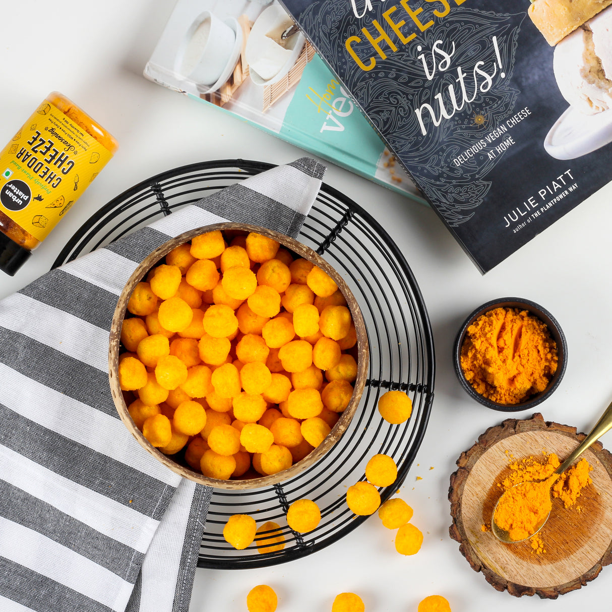 Urban Platter Cheese Balls, 50g (Cheddar Flavour | Plant-Based Snack) - product image 5