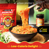 Urban Platter Korean Kimchi Shirataki Noodles, 288g (Keto-friendly, Low-Carb, Fat-free, Instant Noodles | Original Kimchi Flavour | Konjac Miracle Noodles)