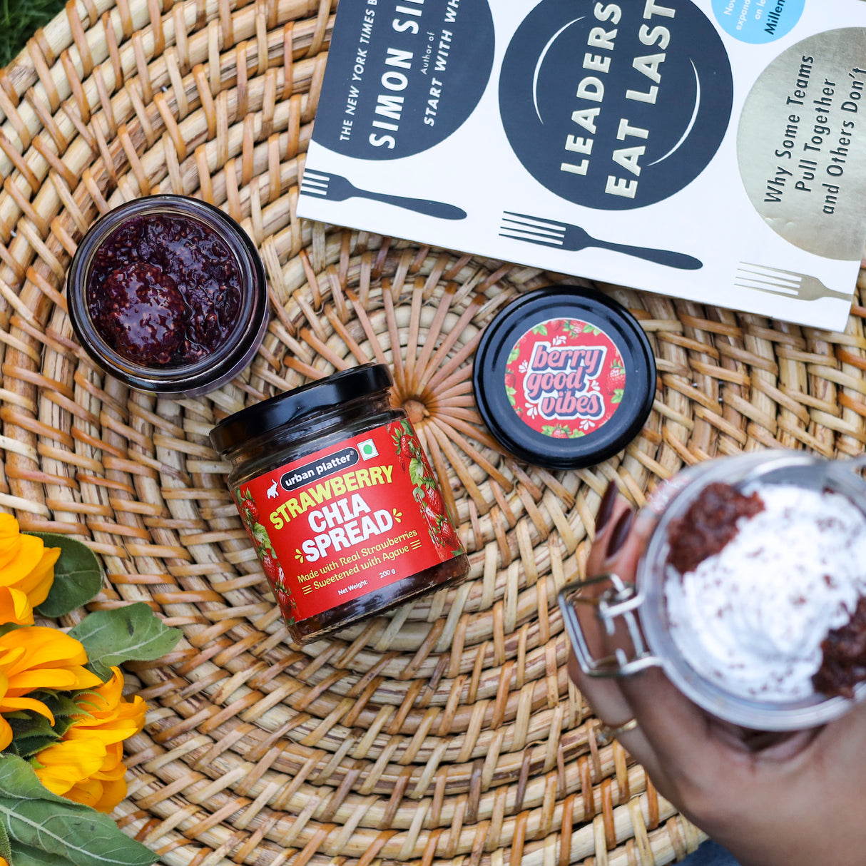 Urban Platter Strawberry Chia Spread, 200g [Made with Real Strawberry and Sweetened with Agave]