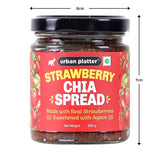 Urban Platter Strawberry Chia Spread, 200g [Made with Real Strawberry and Sweetened with Agave]