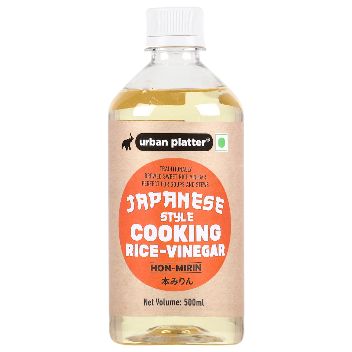 Japanese Style Cooking Rice Vinegar, 500ml (Traditionally Brewed, Sweet Rice Hon Mirin, Perfect for Soups)