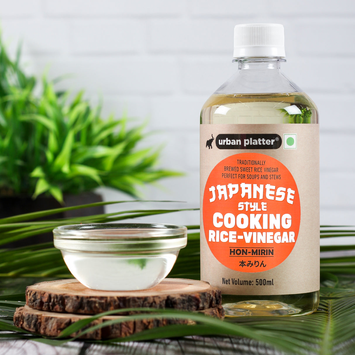 Japanese Style Cooking Rice Vinegar, 500ml (Traditionally Brewed, Sweet Rice Hon Mirin, Perfect for Soups)