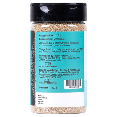 Urban Platter Poppy Seeds, 100g (Khas Khas, Posto, Natural Thickener, Additives Free)