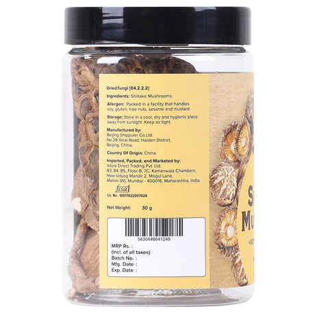 Dried Shiitake Mushrooms, 30g (Umami | Asian Cuisine)