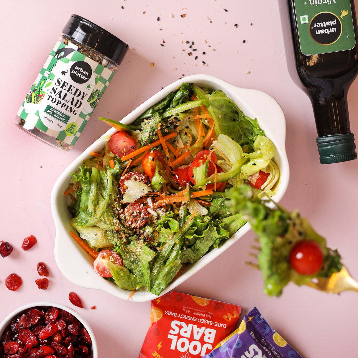 Urban Platter Seedy Salad Topping, 125g [Salad Topping, Seed Mix, Crunchy Garnish]