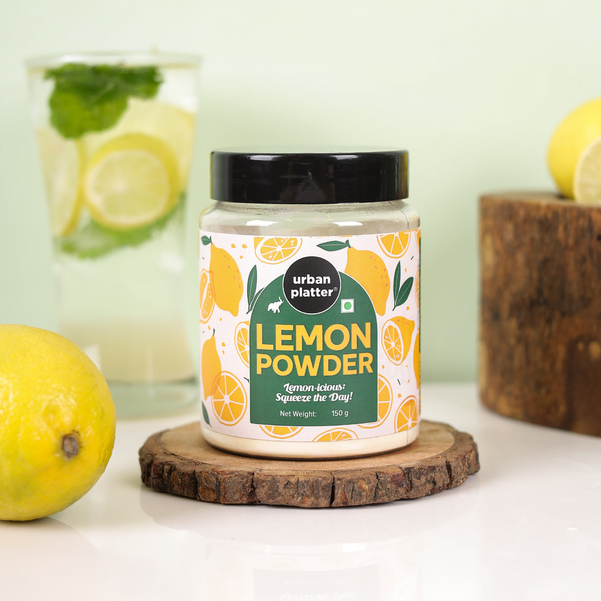 Urban Platter Lemon Powder, 150g [Citrusy, Refreshing Flavour, Cooking-friendly, Quick and Easy Use].