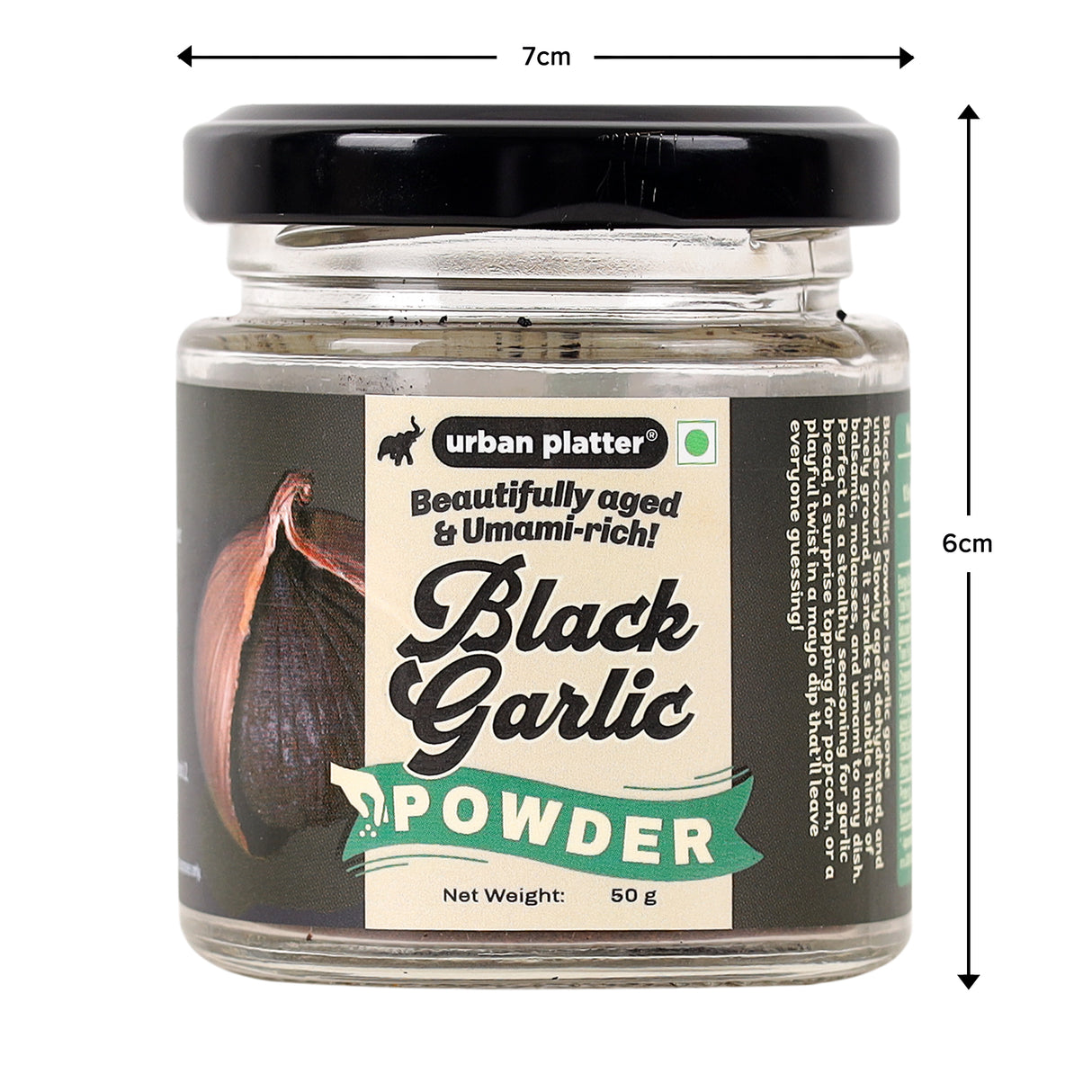 Urban Platter Fermented Black Garlic Powder, 50g