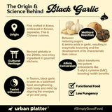 Urban Platter Black Garlic Cloves, 50g [Umami-Rich, Slowly-aged, Functional Food, No preservatives]