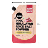 Pink Himalayan Rock Salt Powder, 1kg (Unrefined | Additive Free | 100% Pink Rock Salt | Sendha Salt | Resealable Pouch)