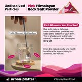 Pink Himalayan Rock Salt Powder, 1kg (Unrefined | Additive Free | 100% Pink Rock Salt | Sendha Salt | Resealable Pouch)
