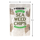 Urban Platter Wasabi Seaweed Nori Chips Crispy Snack, 35g [Product of Korea]