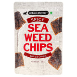 Urban Platter Spicy Seaweed Nori Chips Crispy Snack, 35g [Product of Korea]