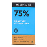 Mason & Co. 75% Signature Dark Exotic Artisanal Chocolate - 60g