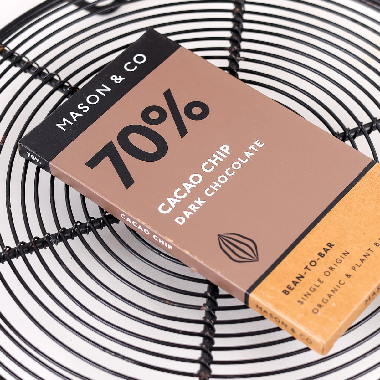 Mason & Co. 70% Cacao Chip Dark Chocolate, 60g