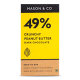 Mason & Co. 49% Crunchy Dark Chocolate with Peanut Butter, 60g