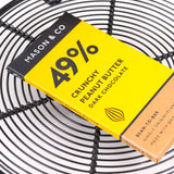Mason & Co. 49% Crunchy Dark Chocolate with Peanut Butter, 60g