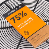 Mason & Co. 75% Zesty Orange Dark Organic Exotic Artisanal Chocolate, 60g