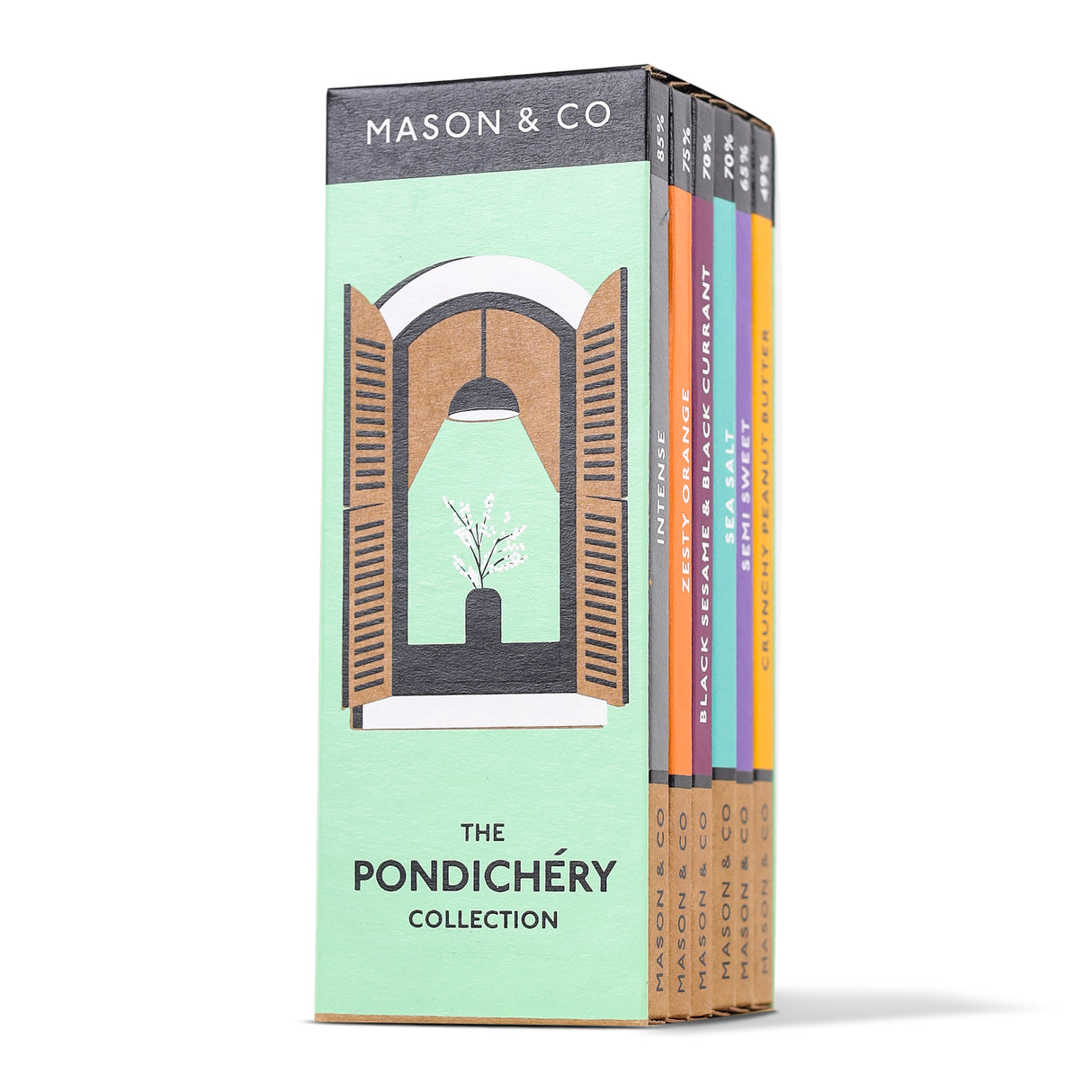 Mason & Co. The Pondicherry Chocolate Collection, 35g (Pack of 6)