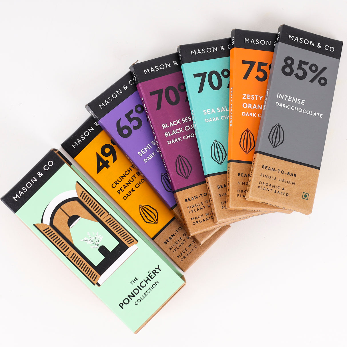 Mason & Co. The Pondicherry Chocolate Collection, 35g (Pack of 6)