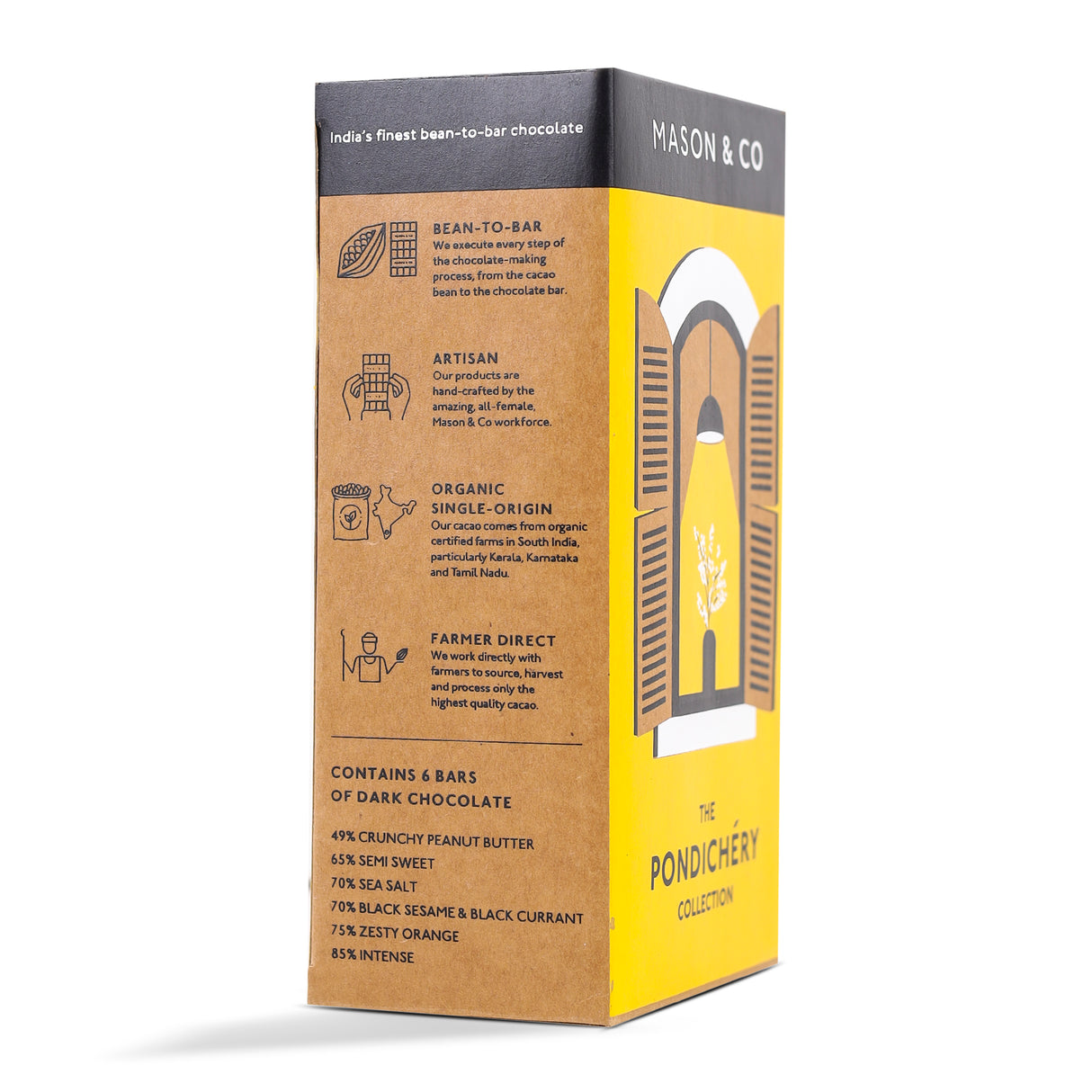 Mason & Co. The Pondicherry Chocolate Collection, 60g (Pack of 6)