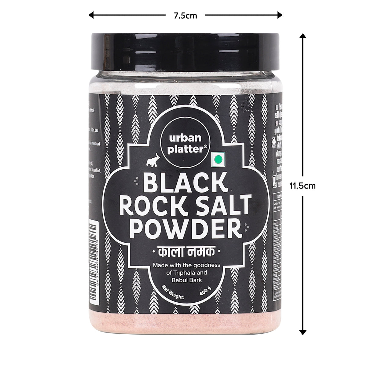 Urban Platter Black Salt, 400g [Kala Namak | With Goodness of Triphala | Tradition in a pinch]