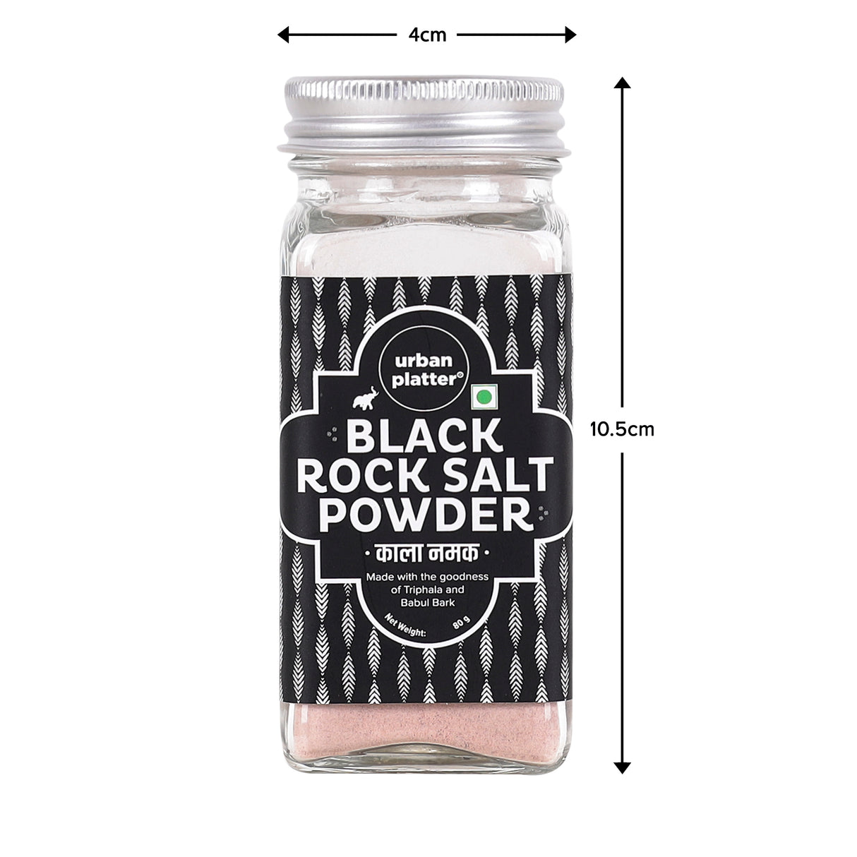 Urban Platter Black Salt, 80g [Kala Namak | With Goodness of Triphala | Tradition in a pinch]