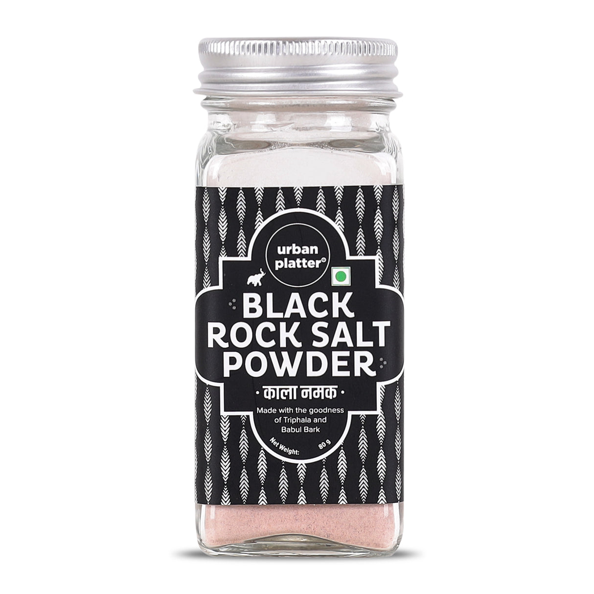 Urban Platter Black Salt, 80g [Kala Namak | With Goodness of Triphala | Tradition in a pinch]