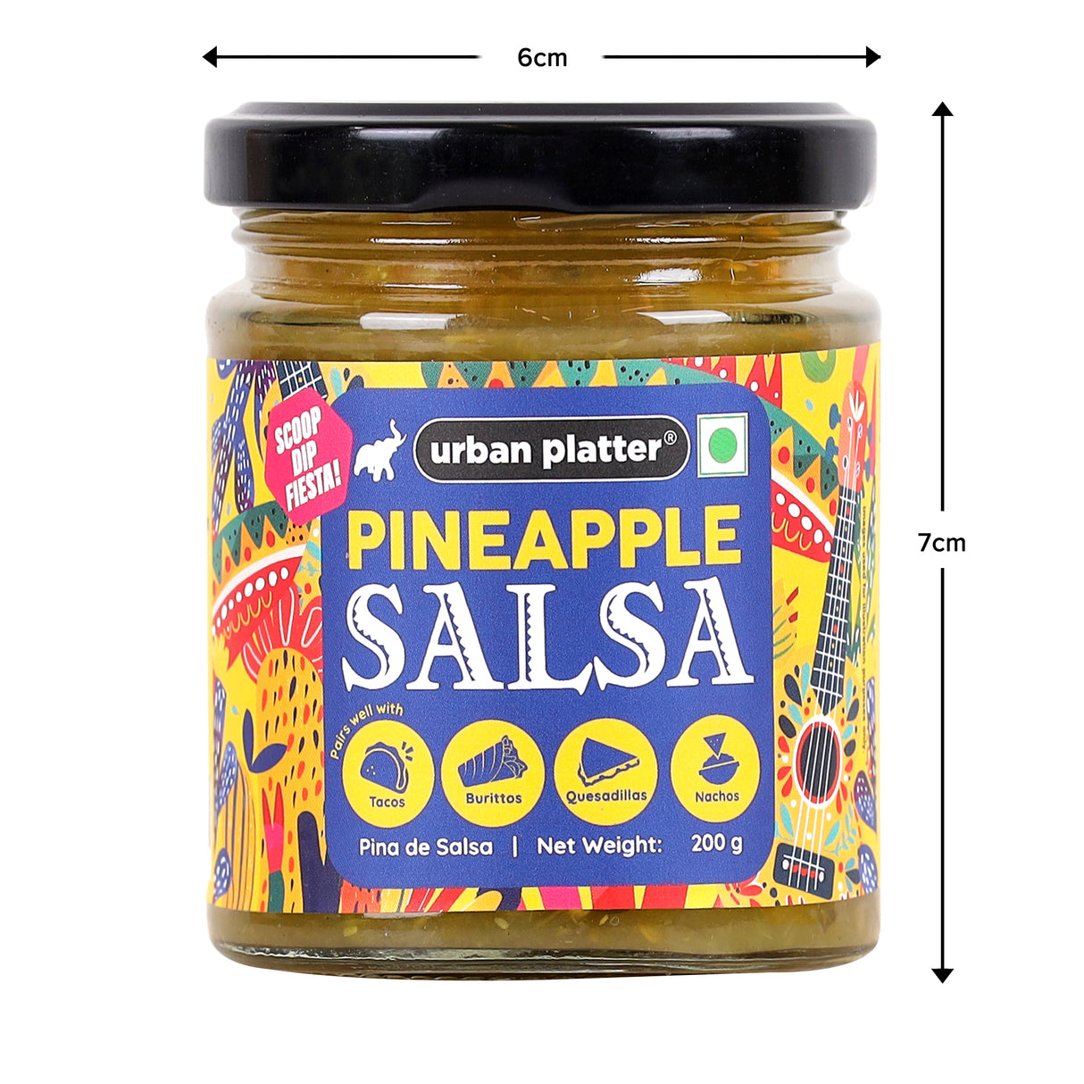 Urban Platter Pineapple Salsa, 200g (Preservative Free | Tangy & Zesty | Mexican Salsa)