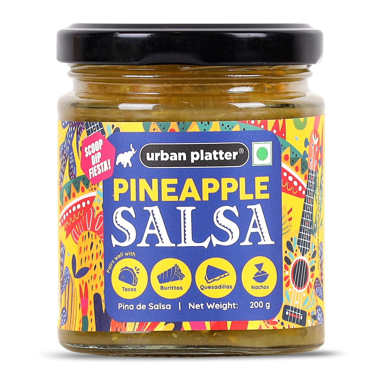 Urban Platter Pineapple Salsa, 200g (Preservative Free | Tangy & Zesty | Mexican Salsa)