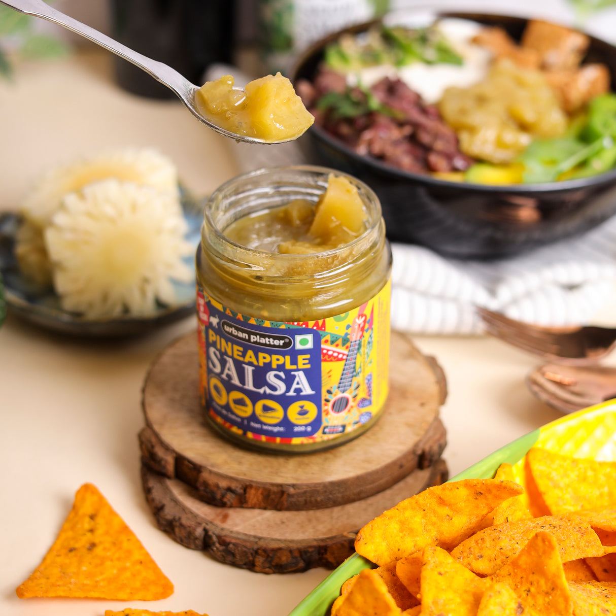 Pineapple Salsa, 200g (Preservative Free | Tangy & Zesty | Mexican Salsa)