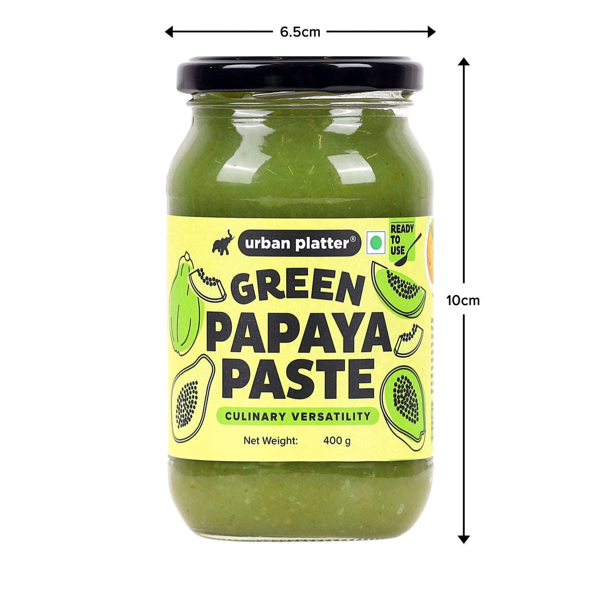 Urban Platter Raw Papaya Paste, 400g / 14 oz [Premium Quality, Natural Meat Tenderizer]