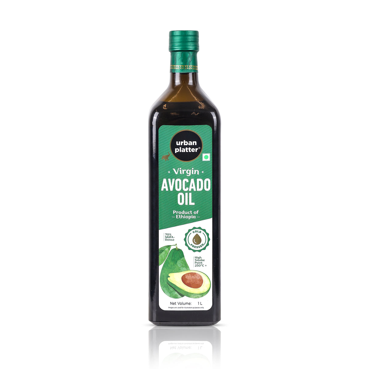 Urban Platter Virgin Avocado Oil, 1L (Cold Pressed | High Smoke Point | 70% MUFA)