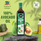 Urban Platter Virgin Avocado Oil, 1L (Cold Pressed | High Smoke Point | 70% MUFA)