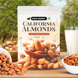 Urban Platter Raw California Almonds, 1kg (Rich in Fibre | Rich in Protein)