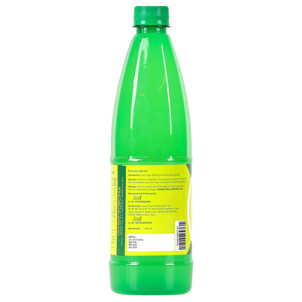 Urban Platter Lime Juice Concentrate, 700ml [Equivalent of 70 Green Limes!]
