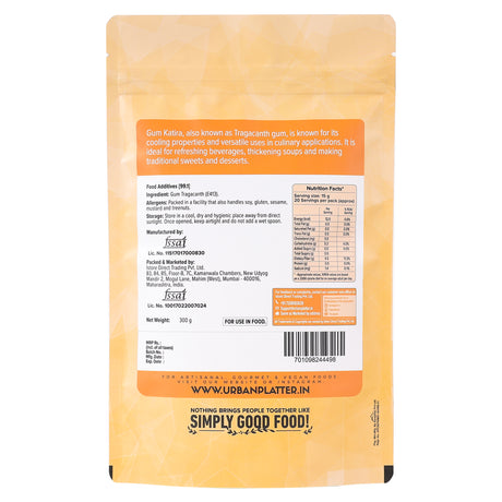 Urban Platter Gond Katira Crystals, 300g ( Traditional Cooling Ingredient, Badam Pisin, Edible Gum)