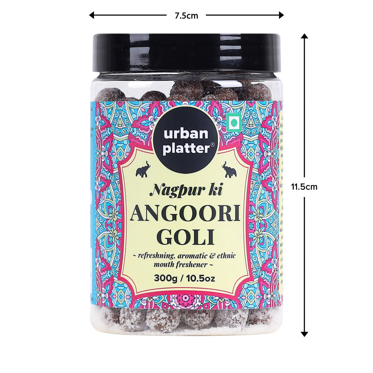 Urban Platter Nagpur ki Angoori Goli Mukhwas, 300g / 10.5oz [Mouth Freshener, Digestive, After-Meal Snack]