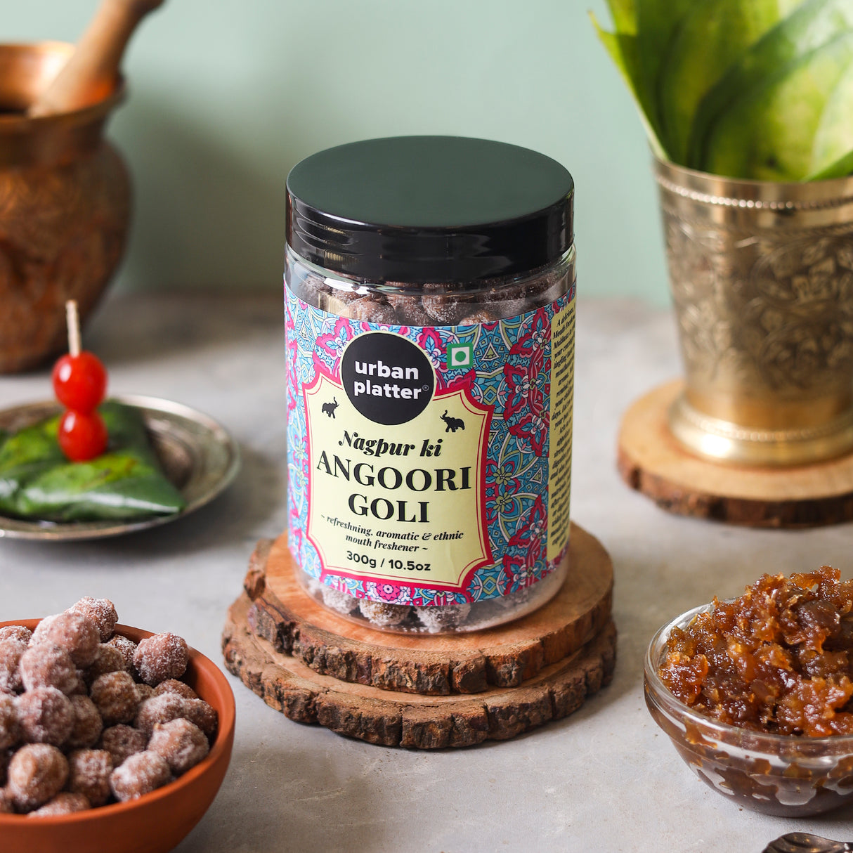 Urban Platter Nagpur ki Angoori Goli Mukhwas, 300g / 10.5oz [Mouth Freshener, Digestive, After-Meal Snack]