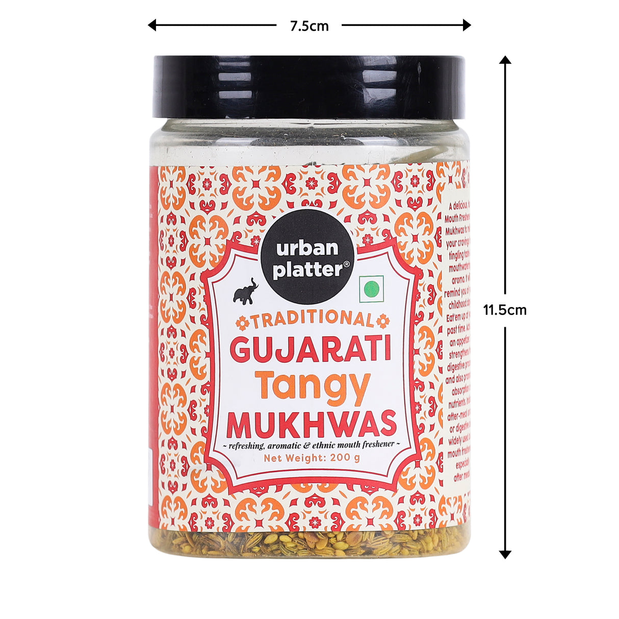 Urban Platter Traditional Gujarati Tangy Mukhwas, 200g (Mouth Freshener | Digestive | After-Meal Snack | Rich in Fibre)