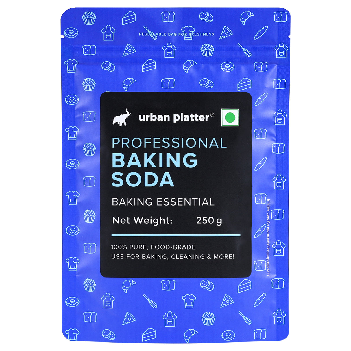Baking Soda, 250g (Food-Grade Sodium Bicarbonate | Baking & Cooking Essential | Multi-Use Cleaner)